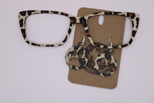 Leopard topper w/earrings
