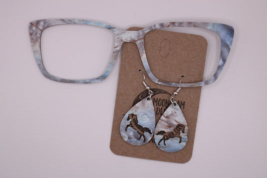 Mother of pearl toppers w/earrings