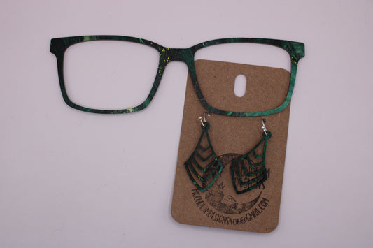 Emerald Toppers w/earrings