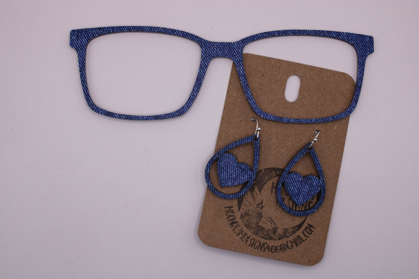 Denim Toppers w/earrings