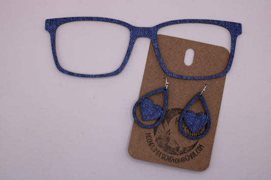 Denim Toppers w/earrings