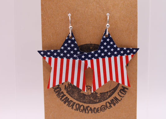 American Flag Earrings