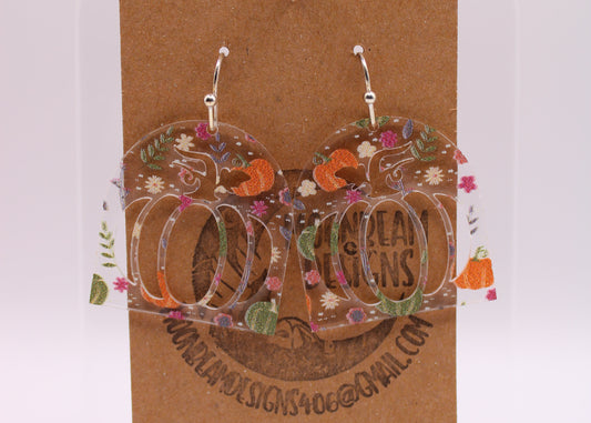 Fall Pumpkin Earrings