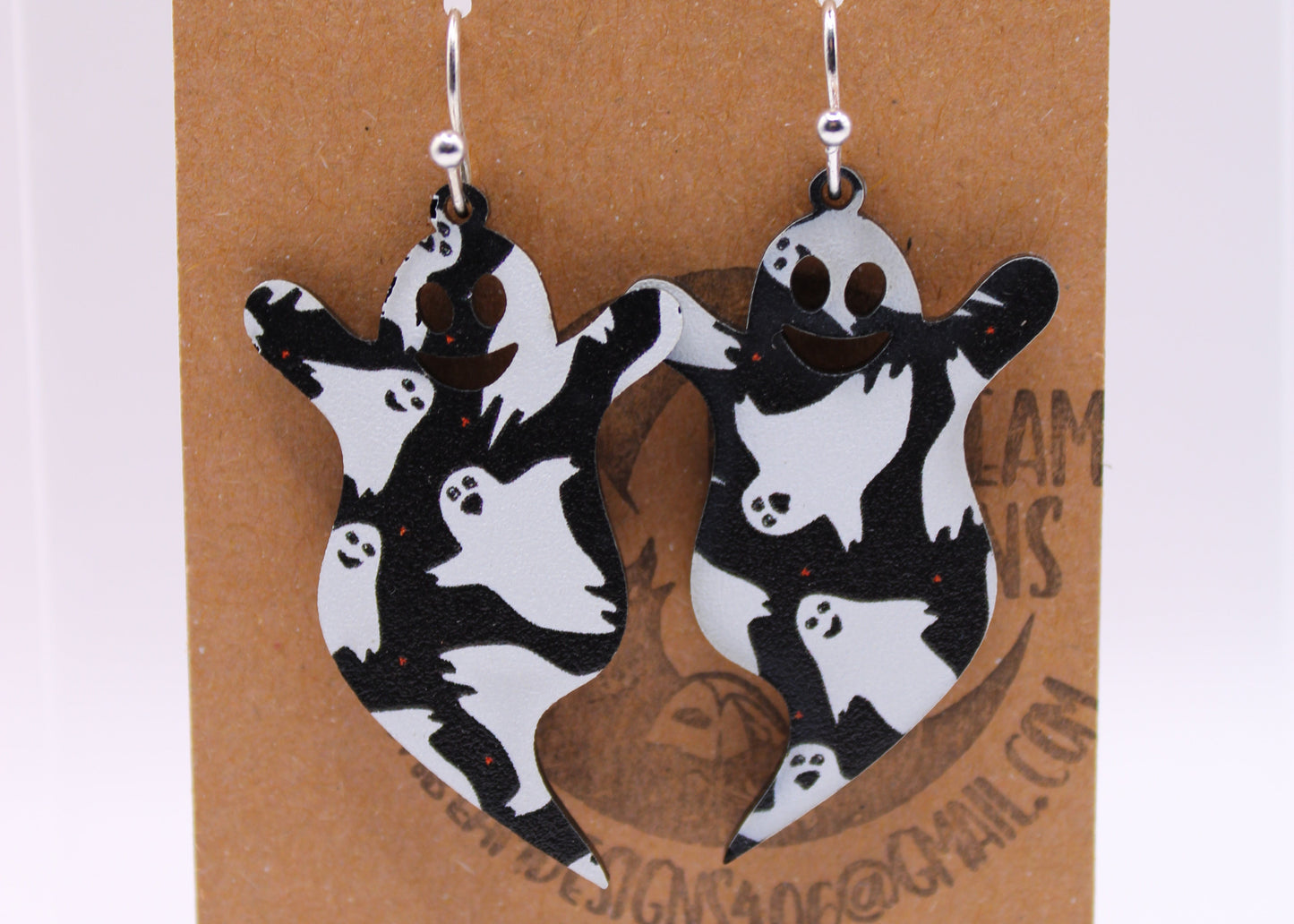 Ghost Print Earrings