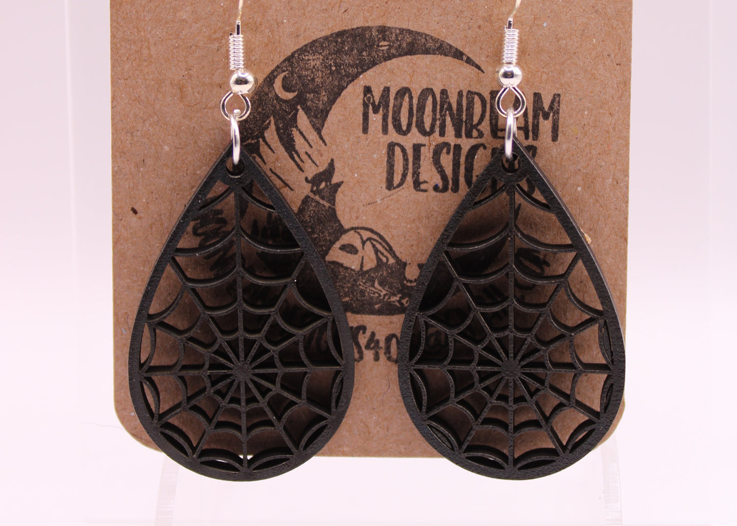 Black spider Earrings