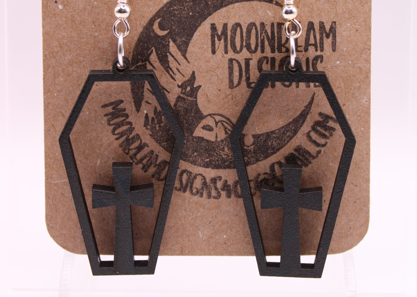 Black RIP Earrings