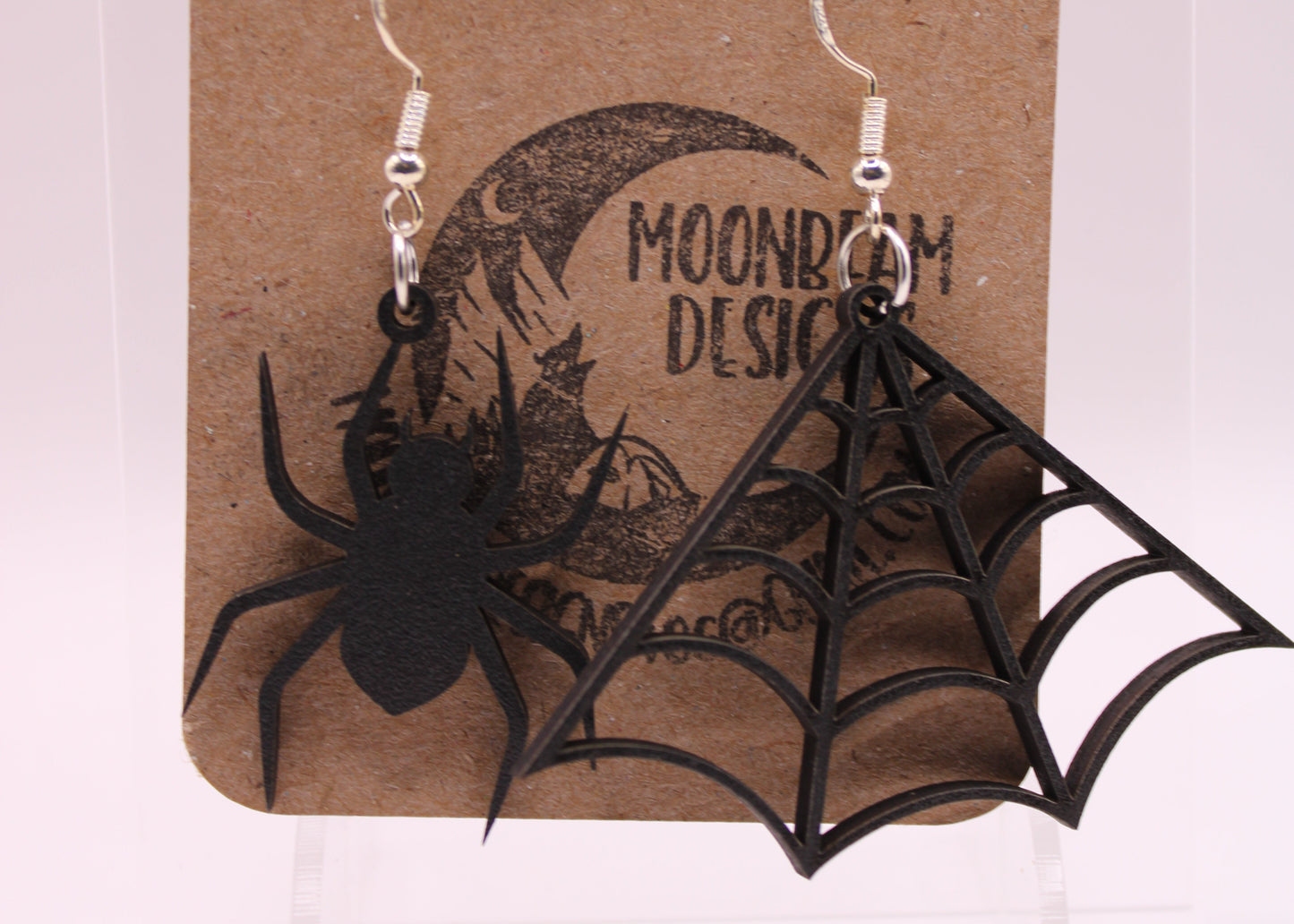 Black spider Earrings