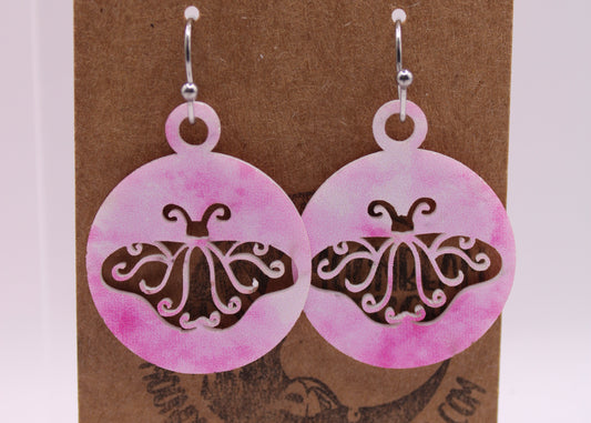 Pink tie dye Earrings