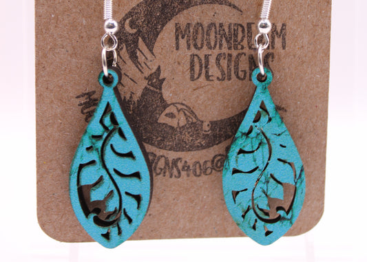 Teal Earrings