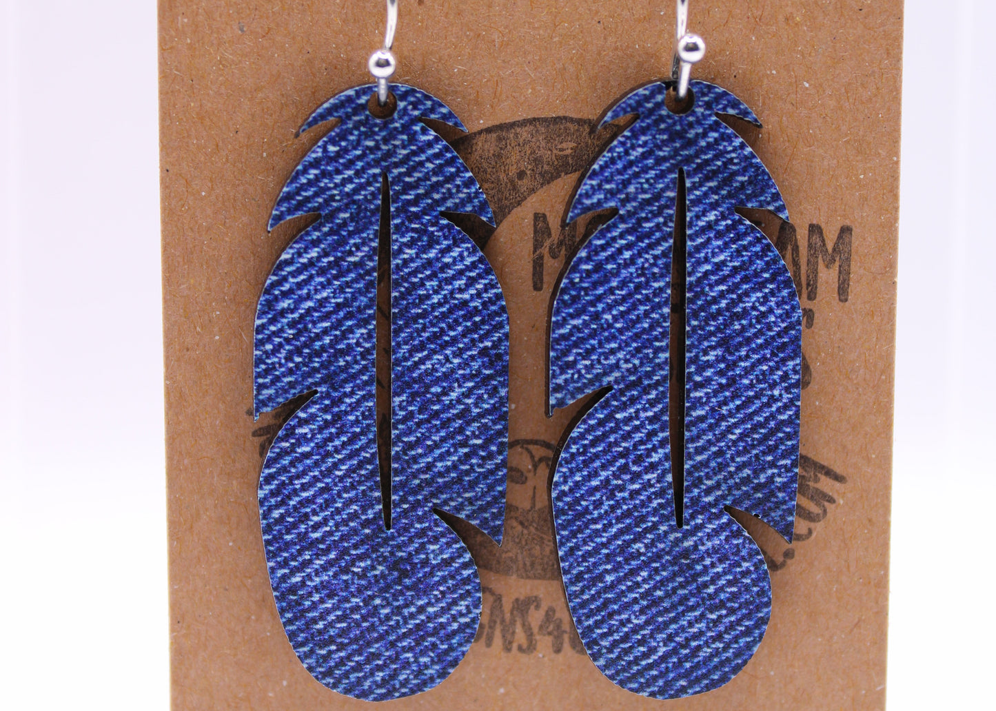 Denim Earrings