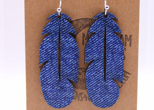 Denim Earrings