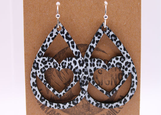 Snow Leopard Earrings