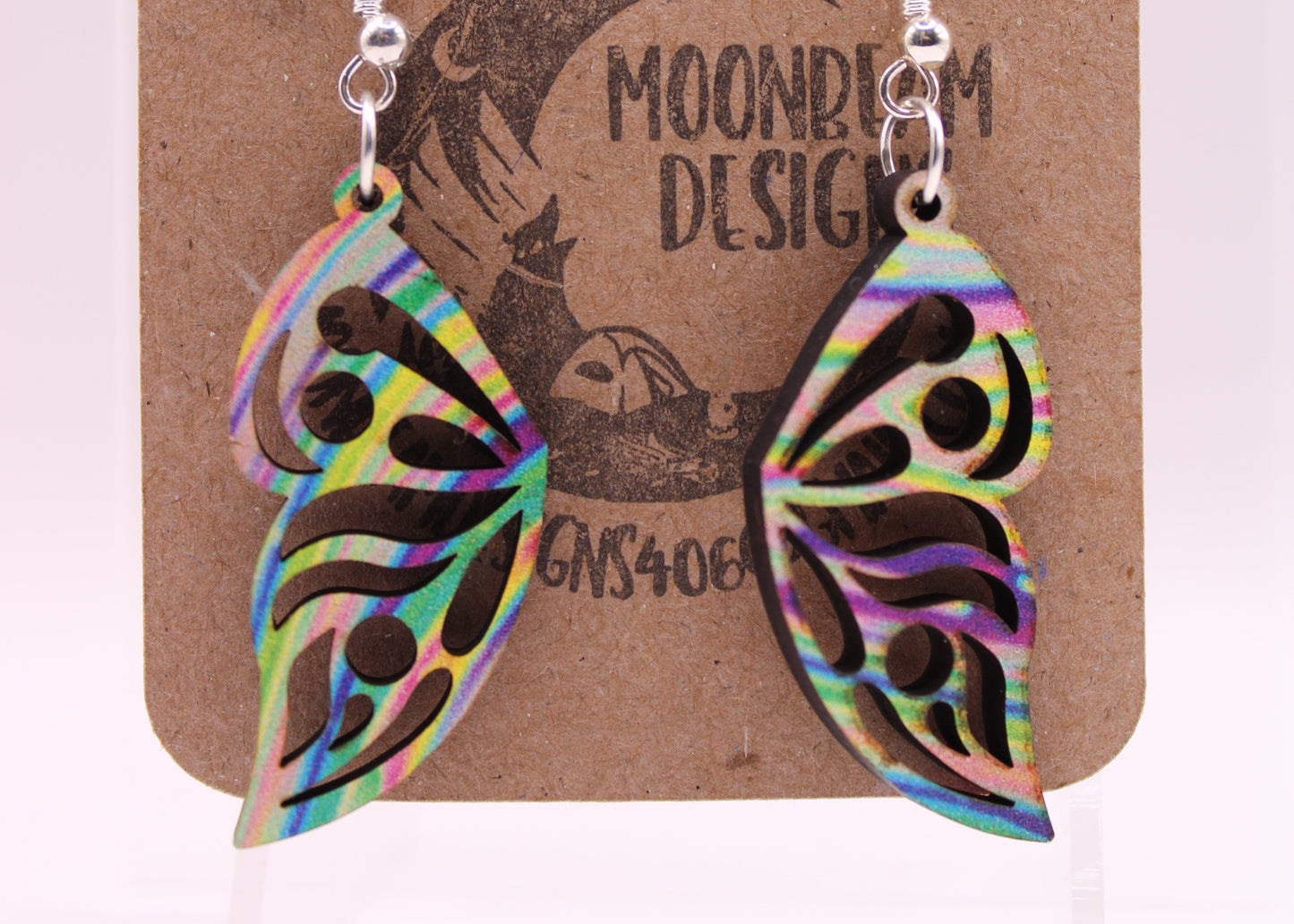 Melting Swirl Butterfly Earrings