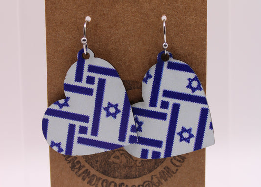 Israel Flag Earrings
