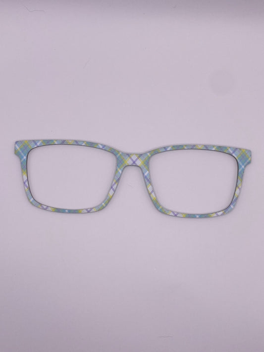 Blue Green Plaid Topper