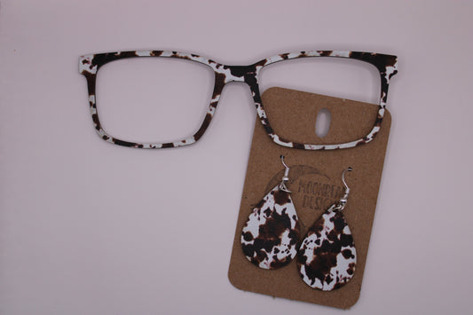 Cowhide Topper With Earrings